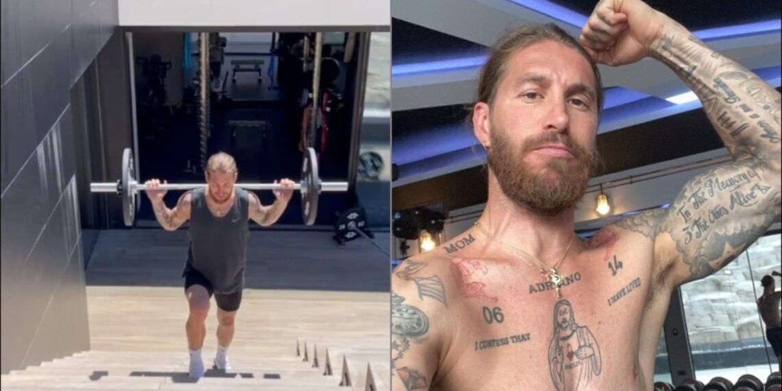 Dopo aver lasciato il Real Madrid, Sergio Ramos mostra un allenamento personalizzato sbalorditivo