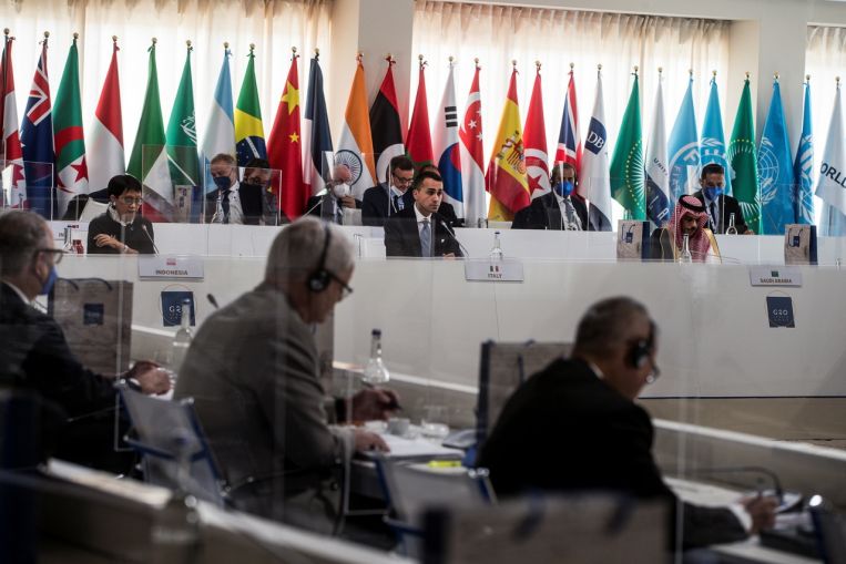 I ministri degli esteri del G-20 si incontrano faccia a faccia per la prima volta in due anni