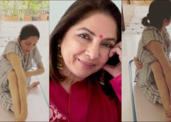 Neena Gupta pratica la posa yoga Ardha Matsyendrasana: "Koshish jari hai"
