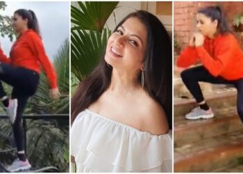 Bhagyashree fa esercizi per tonificare i glutei e le gambe in un nuovo video dice che prima di tutto il fitness