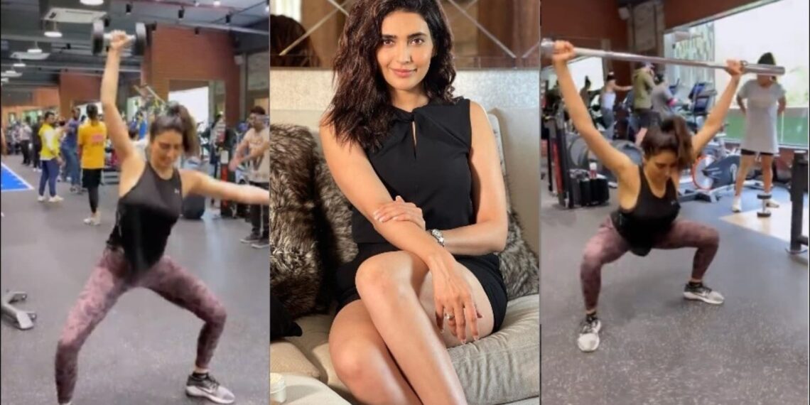 Esercizi di rapimento delle unghie di Karishma Tanna nonostante i danni alla cartilagine in entrambe le ginocchia K