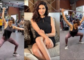Esercizi di rapimento delle unghie di Karishma Tanna nonostante i danni alla cartilagine in entrambe le ginocchia K