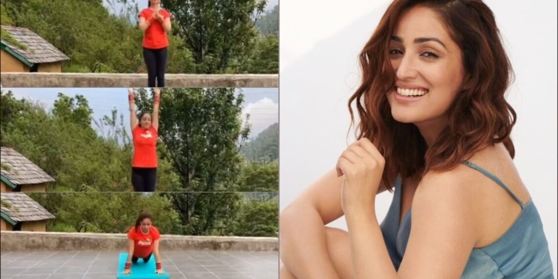 Quando Yami Gautam indossava il choora nuziale, il sindur ed eseguiva il Surya Namaskar dello Yogakar
