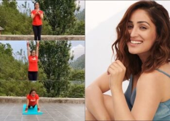 Quando Yami Gautam indossava il choora nuziale, il sindur ed eseguiva il Surya Namaskar dello Yogakar
