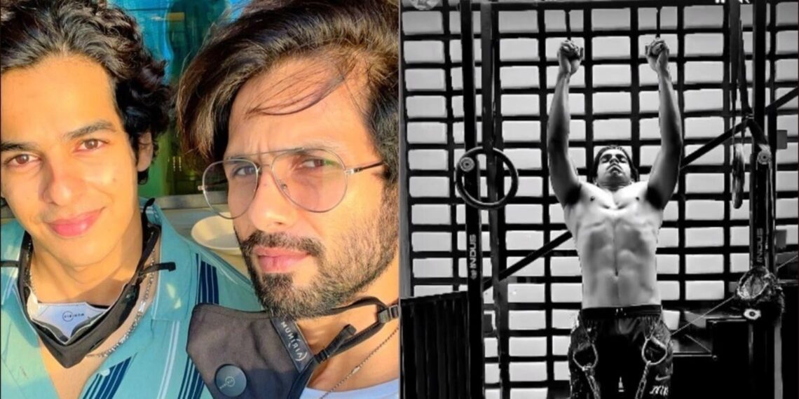 Shahid Kapoor si trasforma in "DJ + cameraman" mentre Ishaan Khatter fa flessioni con il kettlebell