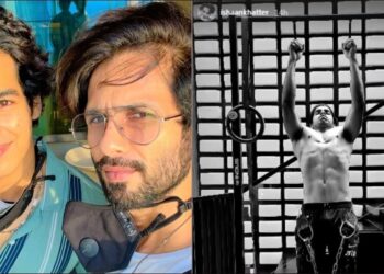 Shahid Kapoor si trasforma in "DJ + cameraman" mentre Ishaan Khatter fa flessioni con il kettlebell