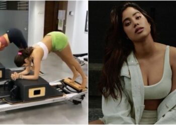 Janhvi Kapoor lavora al suo centro con una routine di Pilates in un nuovo video di allenamento: Guarda