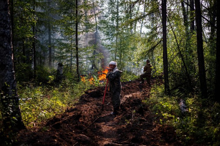 "La nostra patria è in fiamme": i volontari si uniscono alla lotta contro gli incendi boschivi in ​​Siberia