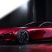 Marchio di fabbrica del logo Mazda 'R', che suggerisce una famiglia di modelli con motore rotativo o ad alte prestazioni