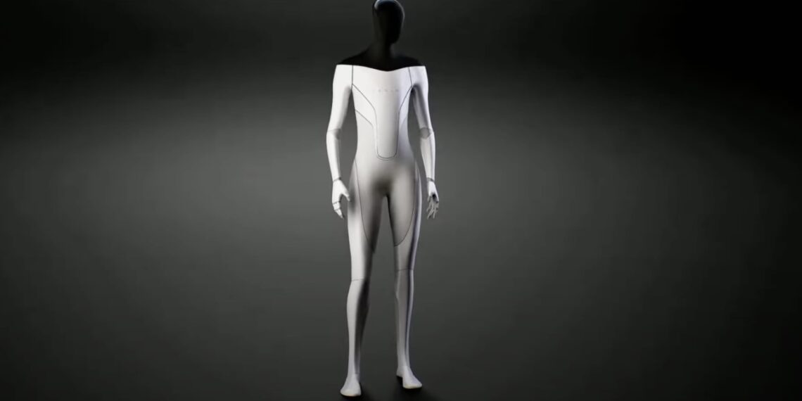 Tesla schernì dopo aver rivelato un "robot" che era un essere umano in un costume di Lycra.