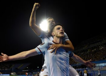 Rice si unisce a Lampard nel libro dei record del West Ham dopo aver segnato nello scontro di Europa League con la Dinamo Zagabria