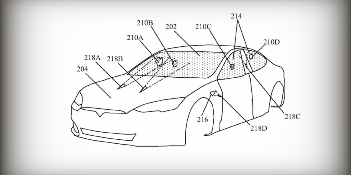 Tesla passa i tergicristalli ai laser in un nuovo brevetto